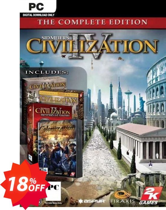 Sid Meier's Civilization IV 4: The Complete Edition PC Coupon code 18% discount 