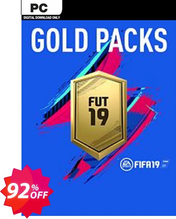 FIFA 19 - Jumbo Premium Gold Packs DLC PC Coupon code 92% discount 