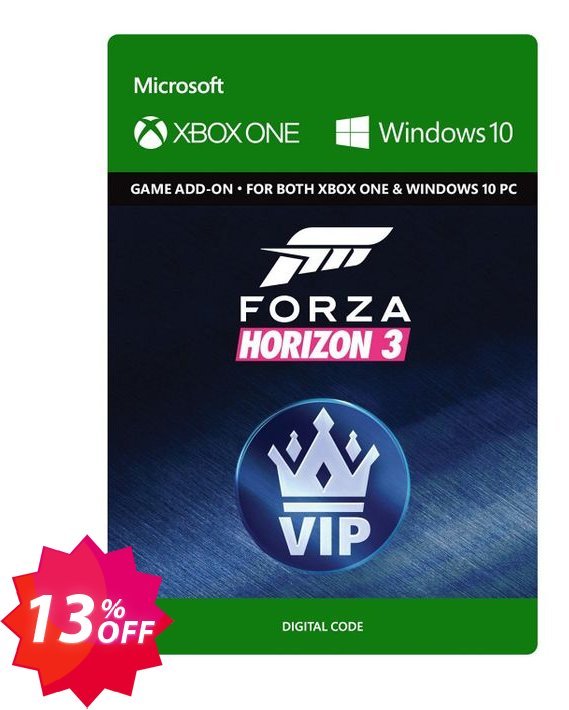 Forza Horizon 3 VIP Xbox One/PC Coupon code 13% discount 