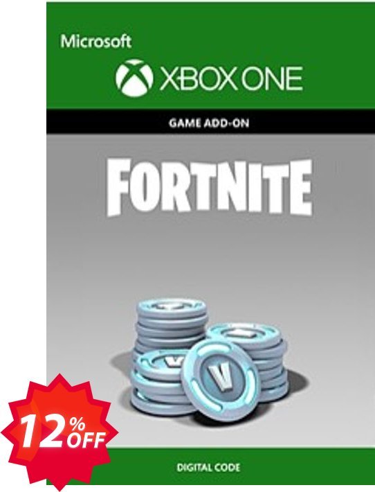 Fortnite - 2500, 300 Bonus V-Bucks Xbox One Coupon code 12% discount 