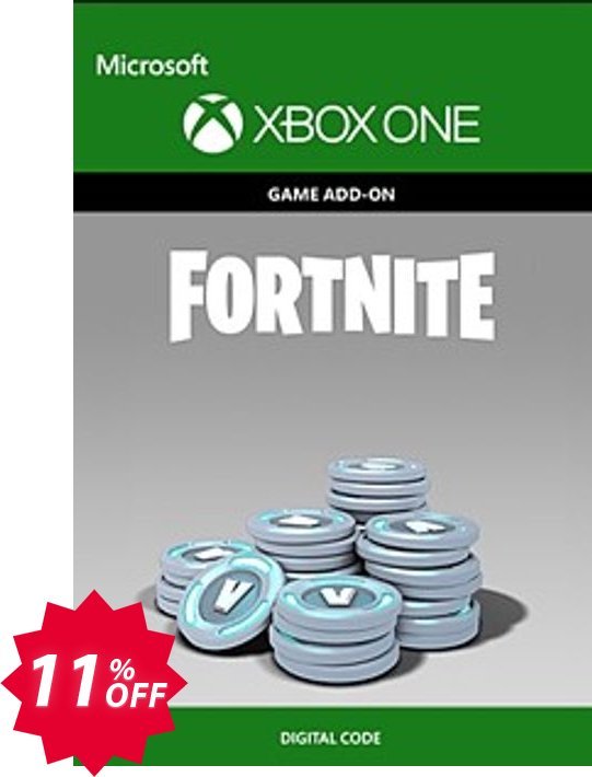 Fortnite - 6,000, 1,500 Bonus V-Bucks Xbox One Coupon code 11% discount 
