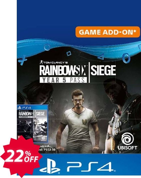 Tom Clancy's Rainbow Six Siege - Year 5 Pass PS4, UK  Coupon code 22% discount 