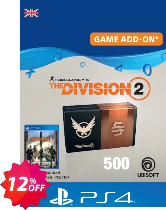Tom Clancy's The Division 2 PS4 - 500 Premium Credits Pack Coupon code 12% discount 