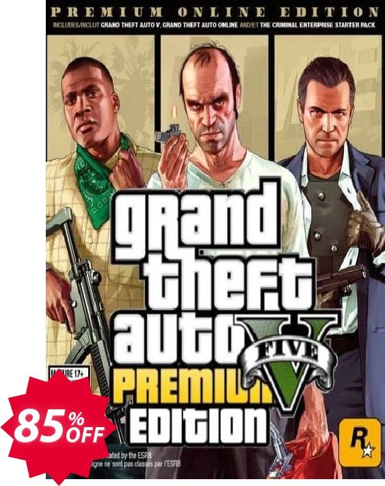 Grand Theft Auto V 5, GTA 5 : Premium Online Edition PC Coupon code 85% discount 