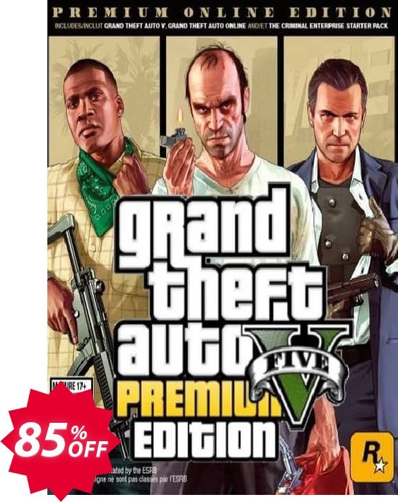 Grand Theft Auto V 5, GTA 5 : Premium Online Edition PC Coupon code 85% discount 