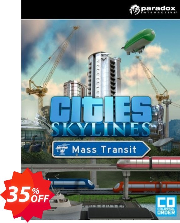 Cities: Skylines PC - Mass Transit DLC Coupon code 35% discount 