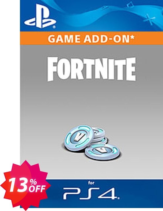 Fortnite - 1,000 V-Bucks PS4 Coupon code 13% discount 