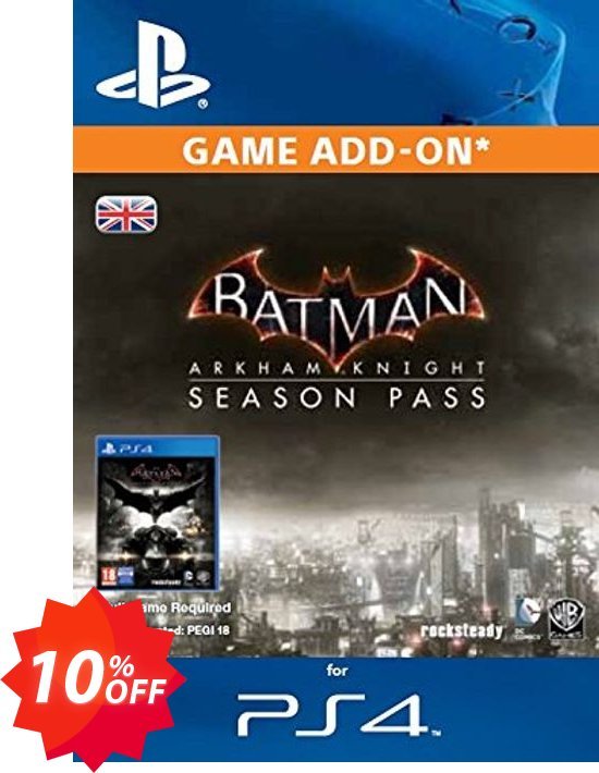 Batman: Arkham Knight Season Pass PS4 Coupon code 10% discount 