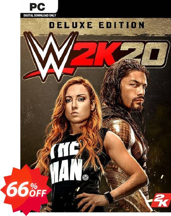 WWE 2K20 PC Deluxe Edition, EU  Coupon code 66% discount 