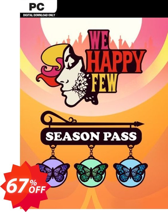 We Happy Few Season Pass PC Coupon code 67% discount 