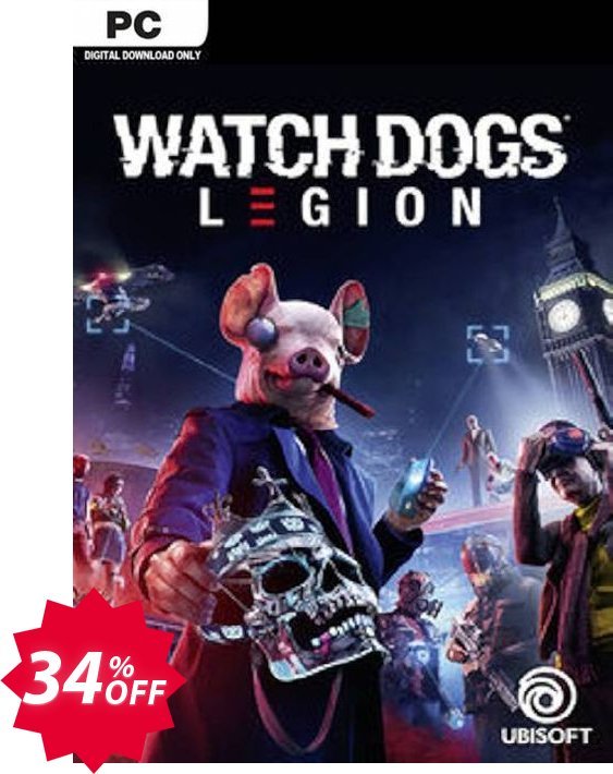 Watch Dogs: Legion PC Coupon code 34% discount 
