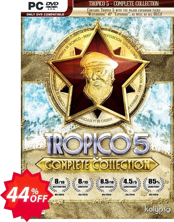 Tropico 5 - Complete Collection PC Coupon code 44% discount 