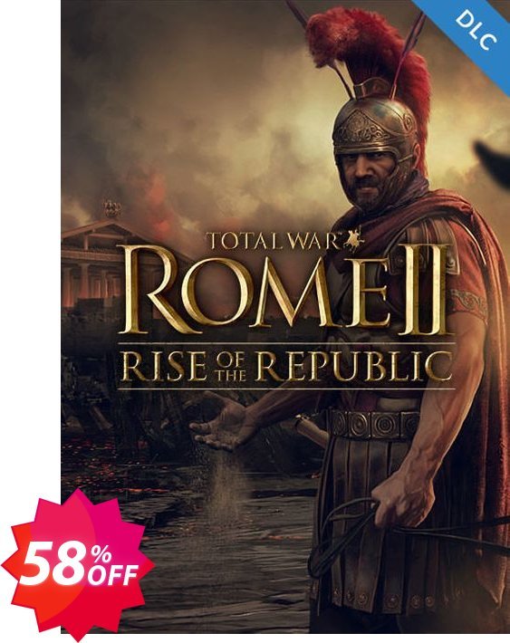 Total War ROME II 2 PC - Rise of the Republic DLC, EU  Coupon code 58% discount 
