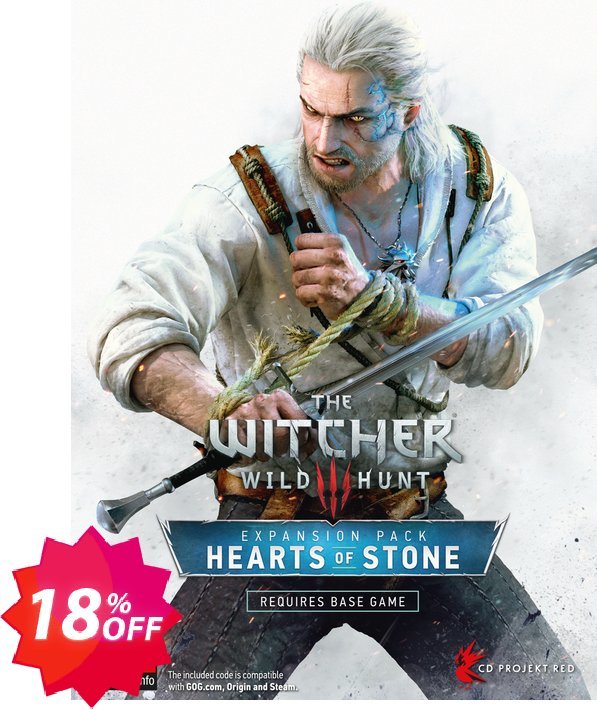 The Witcher 3 Wild Hunt - Hearts of Stone PC Coupon code 18% discount 