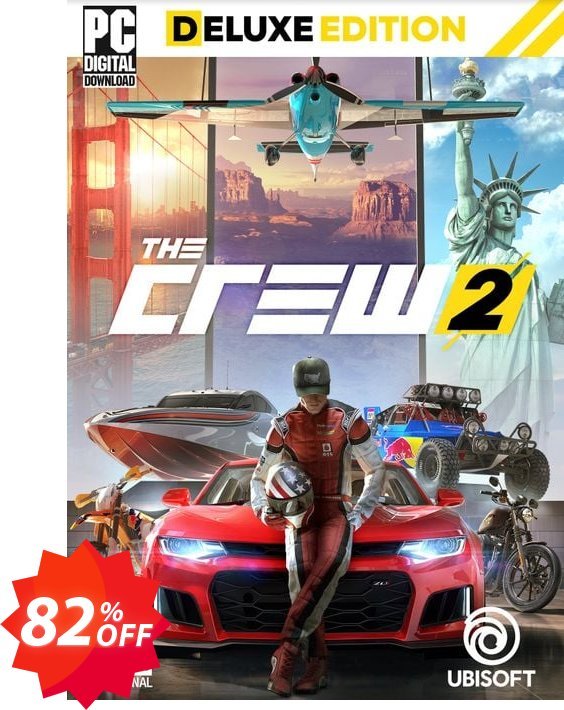 The Crew 2 Deluxe Edition PC Coupon code 82% discount 