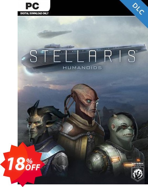 Stellaris PC - Humanoids Species Pack DLC Coupon code 18% discount 
