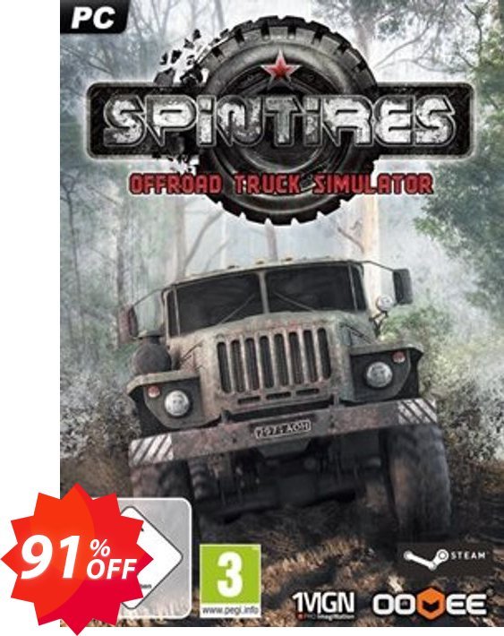 Spintires PC Coupon code 91% discount 