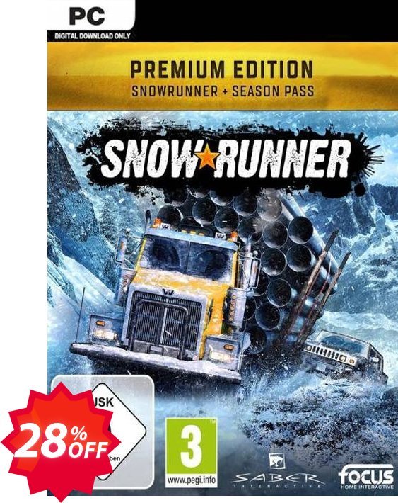 SnowRunner: Premium Edition PC Coupon code 28% discount 