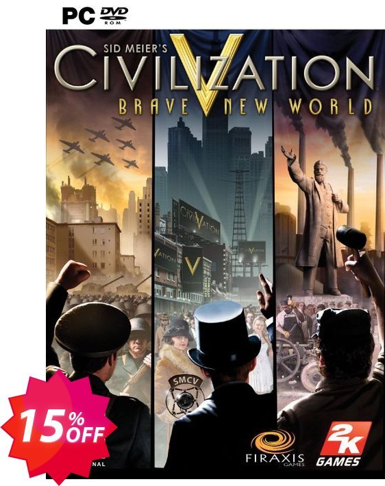 Sid Meier's Civilization V 5: Brave New World Expansion Pack, PC  Coupon code 15% discount 