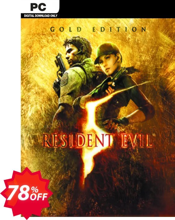 Resident Evil 5 Gold Edition PC Coupon code 78% discount 