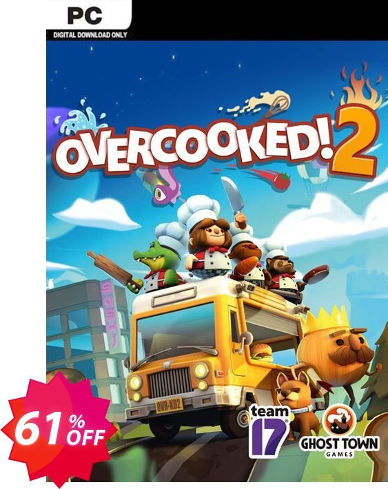 Overcooked 2 PC Coupon code 61% discount 