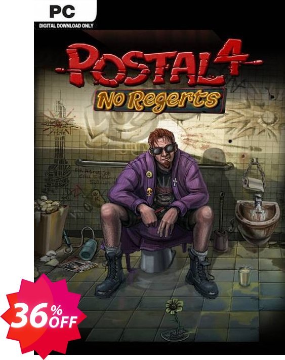 POSTAL 4: No Regerts PC Coupon code 36% discount 