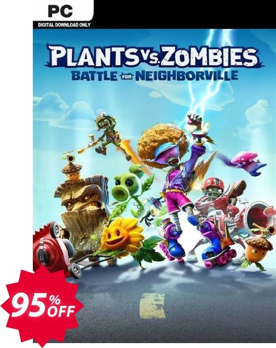 Plants vs. Zombies Battle for Neighborville PC, EN  Coupon code 95% discount 