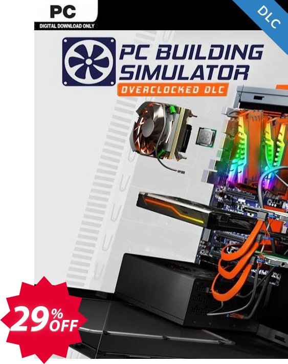 PC Building Simulator - Overclocked Edition Content DLC Coupon code 29% discount 