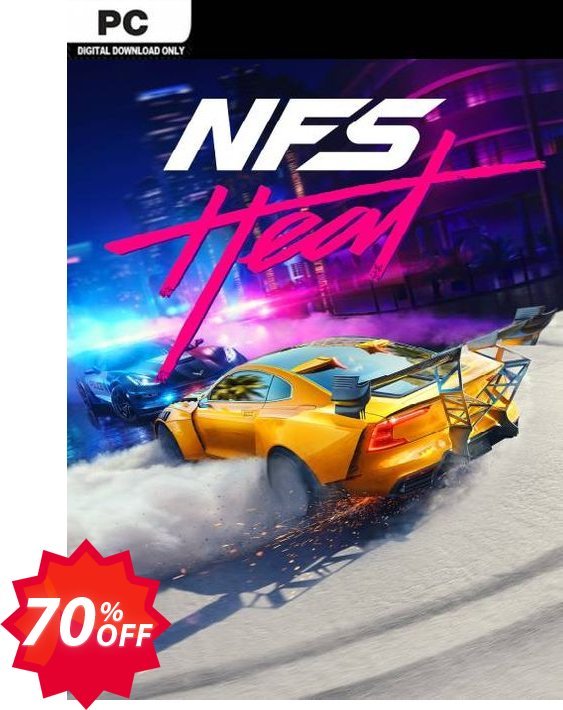 Need for Speed: Heat PC, EN  Coupon code 70% discount 