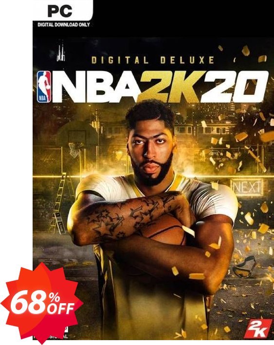 NBA 2K20 Deluxe Edition PC, US  Coupon code 68% discount 