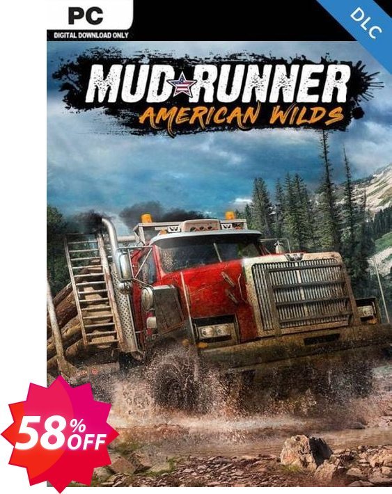 MudRunner - American Wilds DLC PC Coupon code 58% discount 