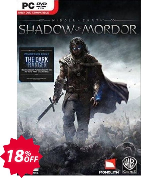 Middle-Earth: Shadow of Mordor PC Coupon code 18% discount 