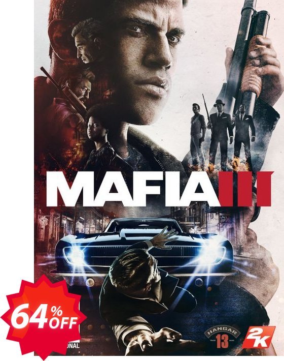 Mafia III 3 PC Coupon code 64% discount 