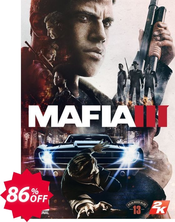 Mafia III 3 PC + DLC, Global  Coupon code 86% discount 