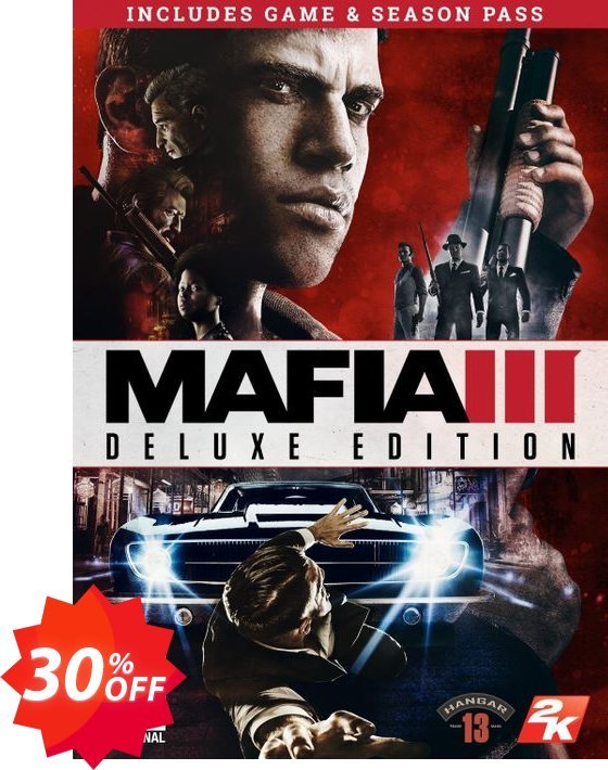 Mafia III 3 Deluxe Edition PC Coupon code 30% discount 