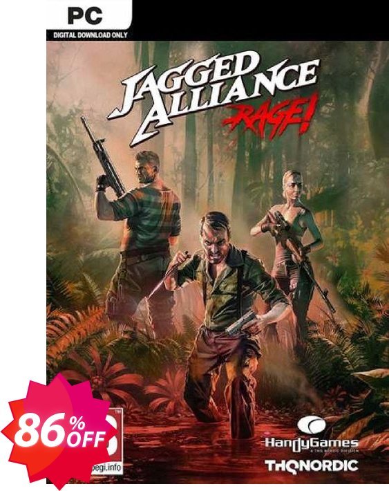 Jagged Alliance : Rage! PC Coupon code 86% discount 