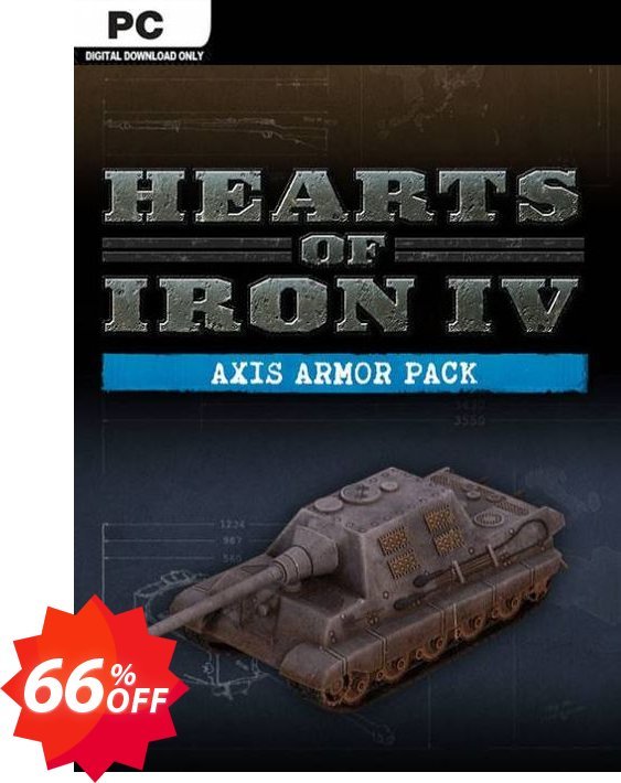 Hearts of Iron IV 4 PC: Axis Armor Pack DLC Coupon code 66% discount 