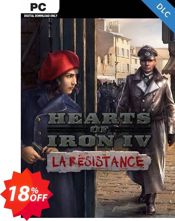 Hearts of Iron IV 4: La Résistance PC Coupon code 18% discount 