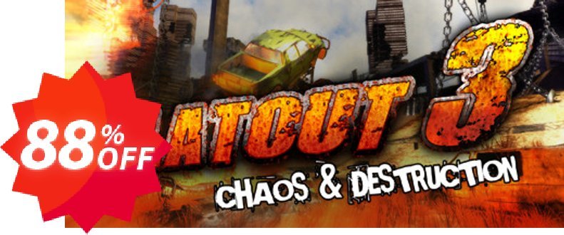 Flatout 3 Chaos & Destruction PC Coupon code 88% discount 