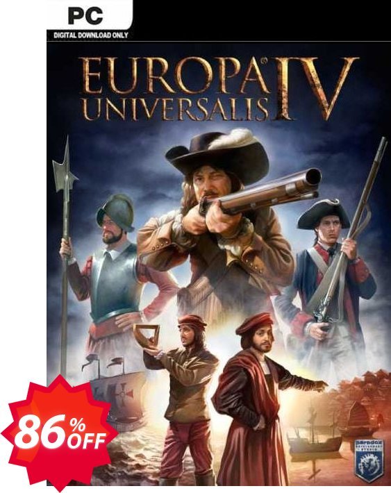 Europa Universalis IV 4 PC Coupon code 86% discount 
