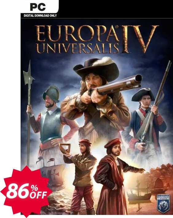 Europa Universalis IV 4 PC Coupon code 86% discount 