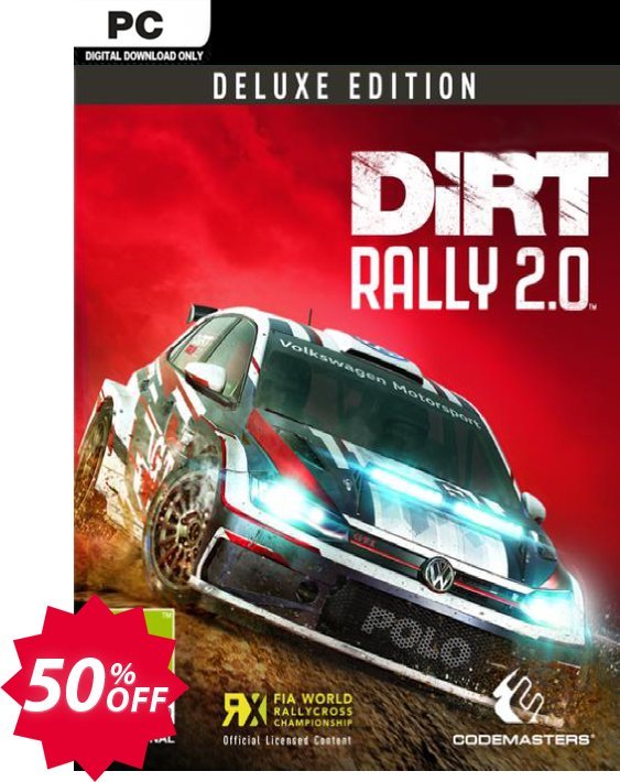 DiRT Rally 2.0 Deluxe Edition PC Coupon code 50% discount 