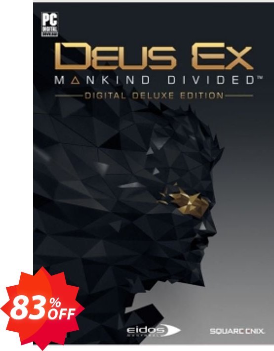 Deus Ex Mankind Divided Digital Deluxe Edition PC Coupon code 83% discount 