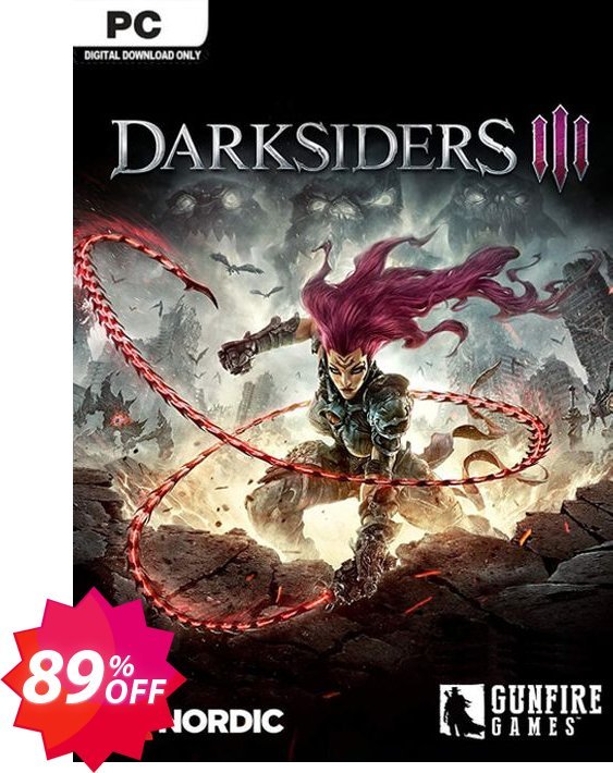 Darksiders III 3 PC Coupon code 89% discount 