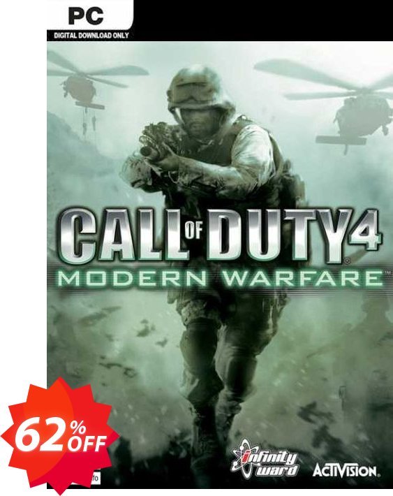 Call of Duty 4, COD : Modern Warfare PC Coupon code 62% discount 