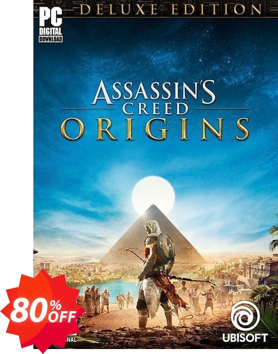 Assassins Creed Origins Deluxe Edition PC + DLC Coupon code 80% discount 