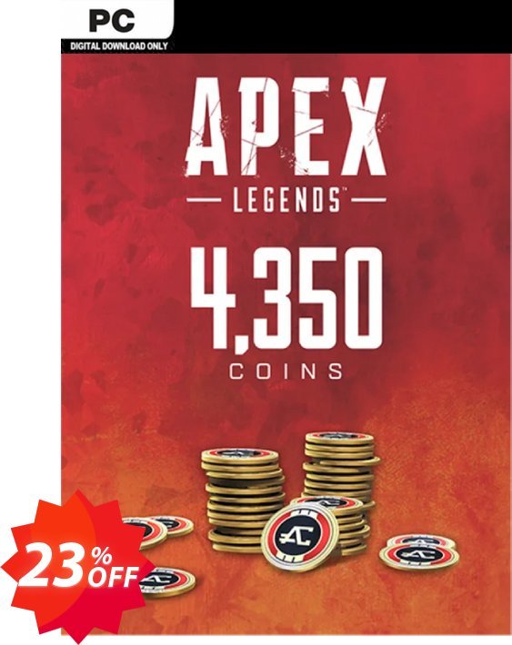Apex Legends 4350 Coins VC PC Coupon code 23% discount 