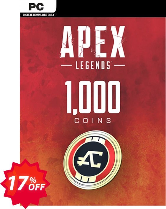 Apex Legends 1000 Coins VC PC Coupon code 17% discount 
