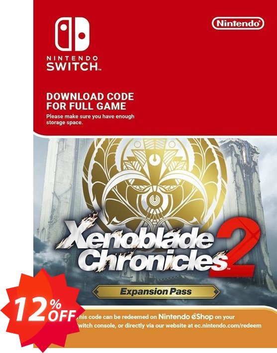 Xenoblade Chronicles 2: Expansion Pass Switch Coupon code 12% discount 