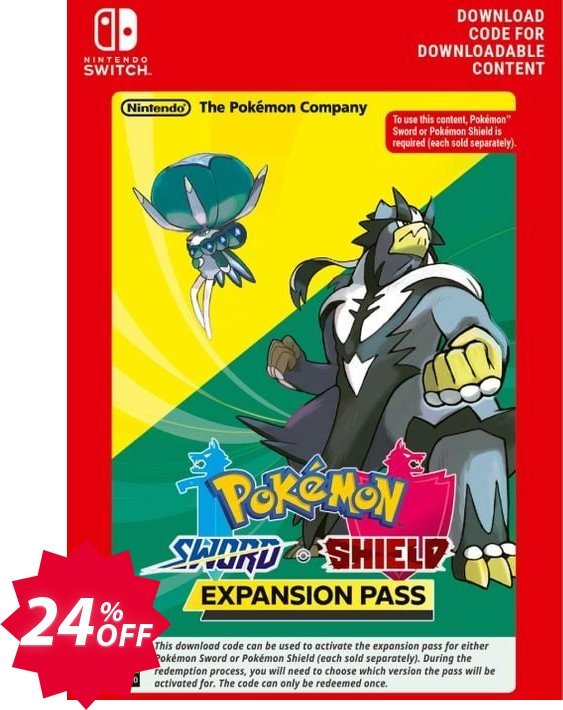 Pokemon Sword and Shield Expansion Pass Switch Coupon code 24% discount 